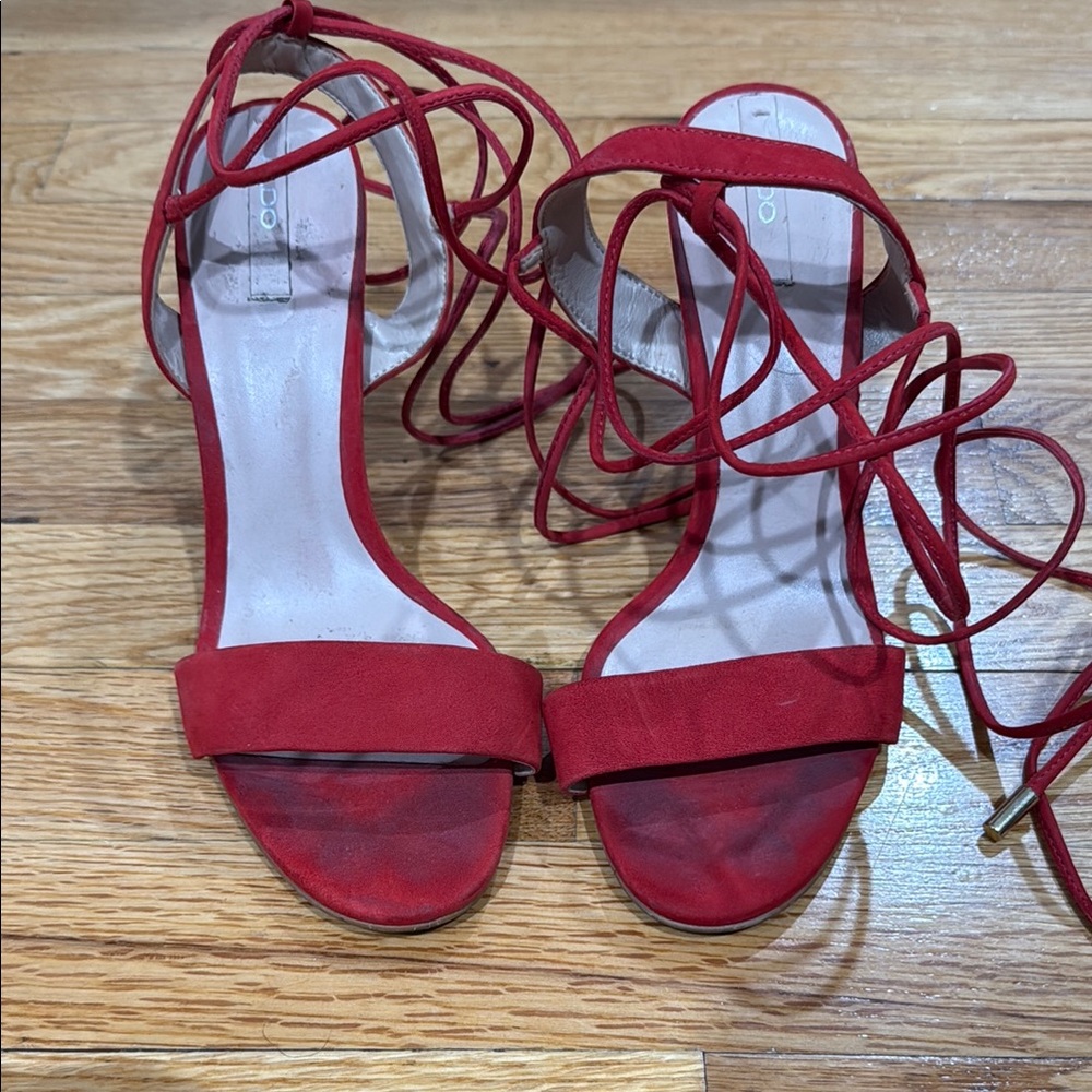 Red Strappy Women's ALDO Heels
